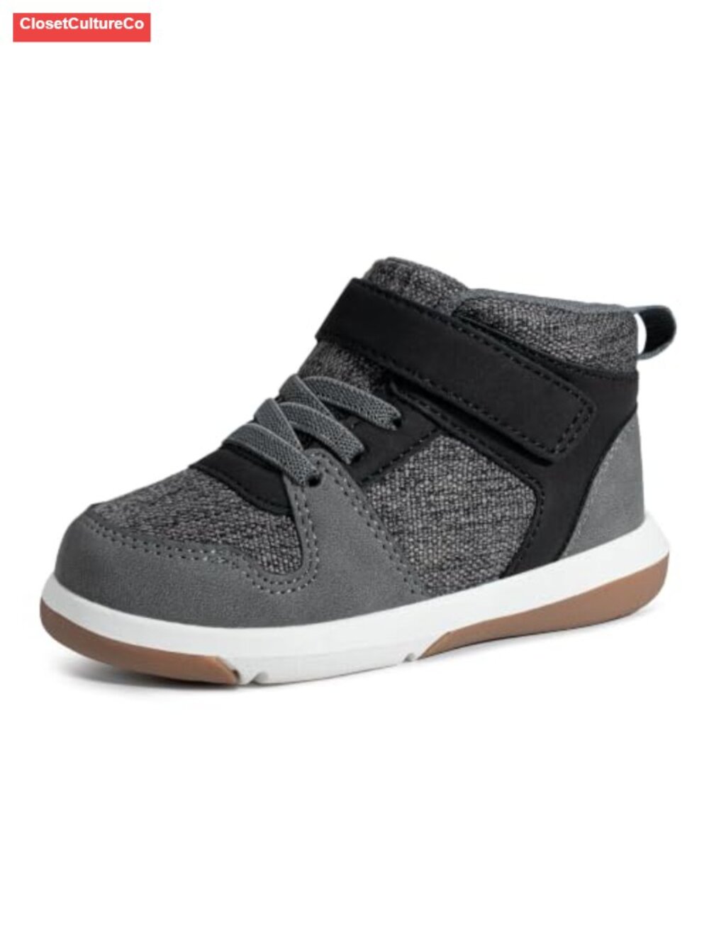 Toddler Boys High Top Sneakers Ankle Support Boots Hook and Loop